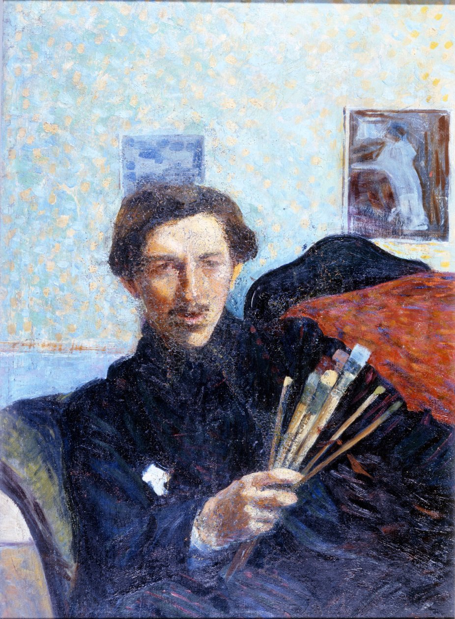 Självporträtt av Umberto Boccioni 1908. Brera Art Gallery Milano. av Umberto Boccioni