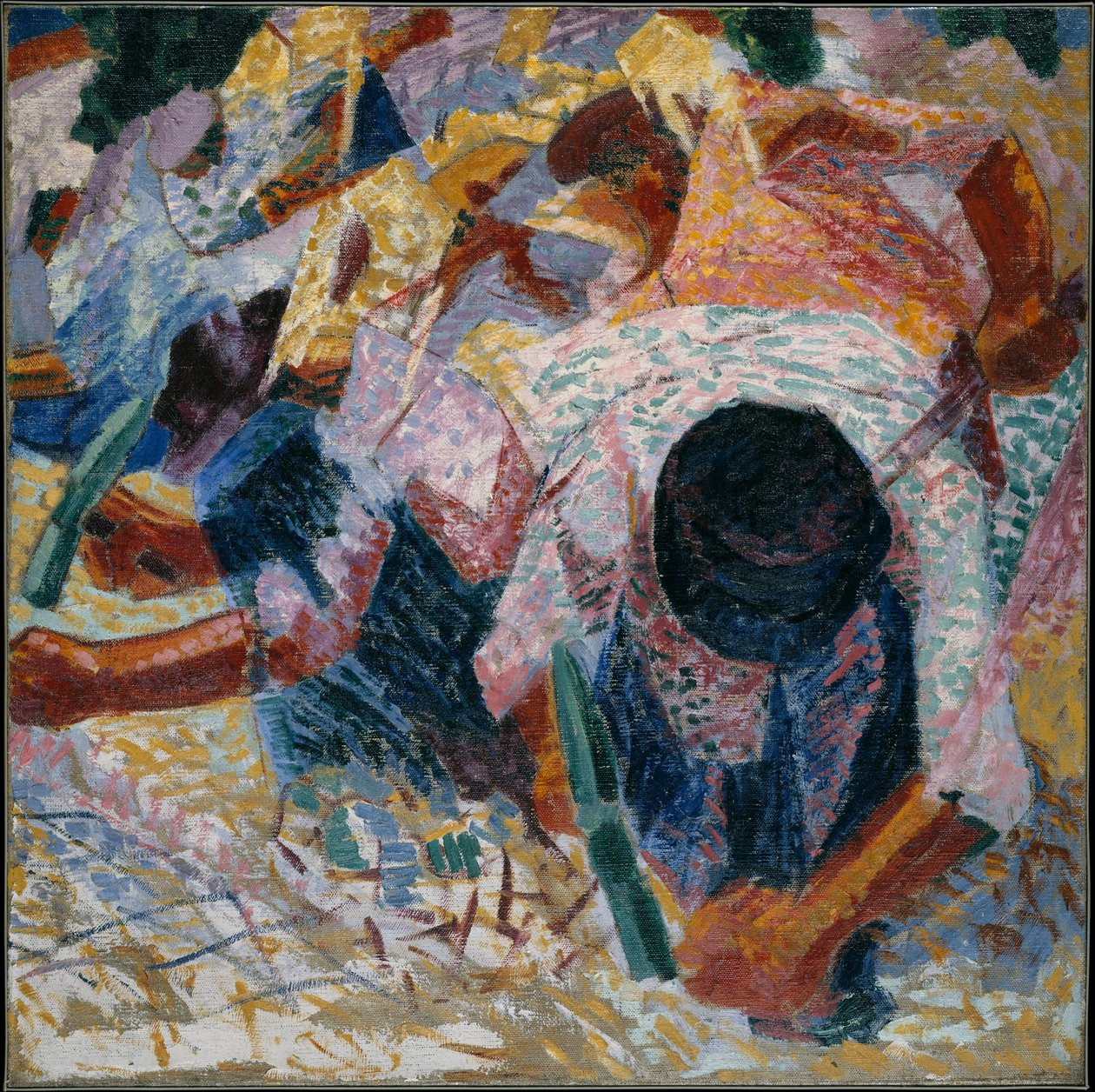 Die Straßenpflasterer av Umberto Boccioni