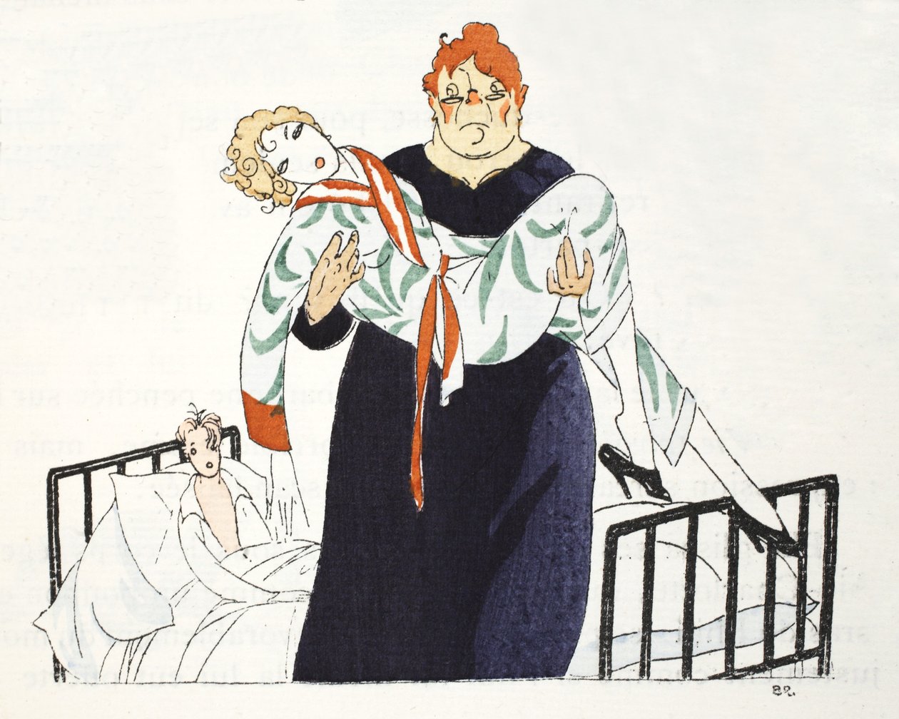 Alla bra saker måste få ett slut .. (pochoir print) av Umberto Brunelleschi