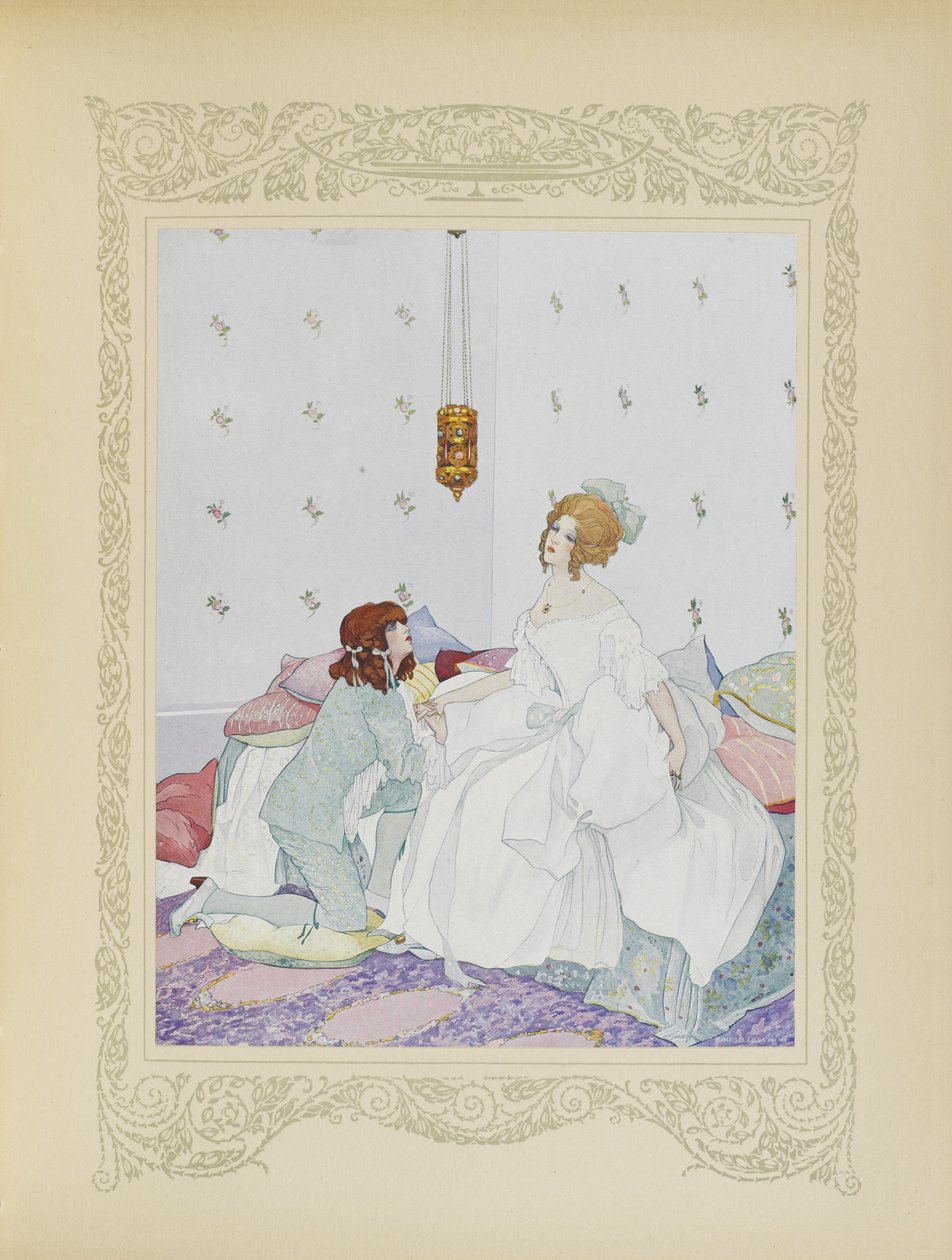 Så fort han kände igen henne kastade han sig för hennes fötter, illustration från 