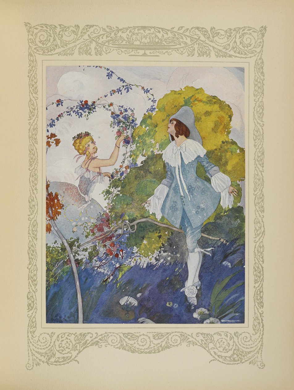 Han såg en tjej som var så vacker att han bestämde sig för att gifta sig med henne, illustration från 