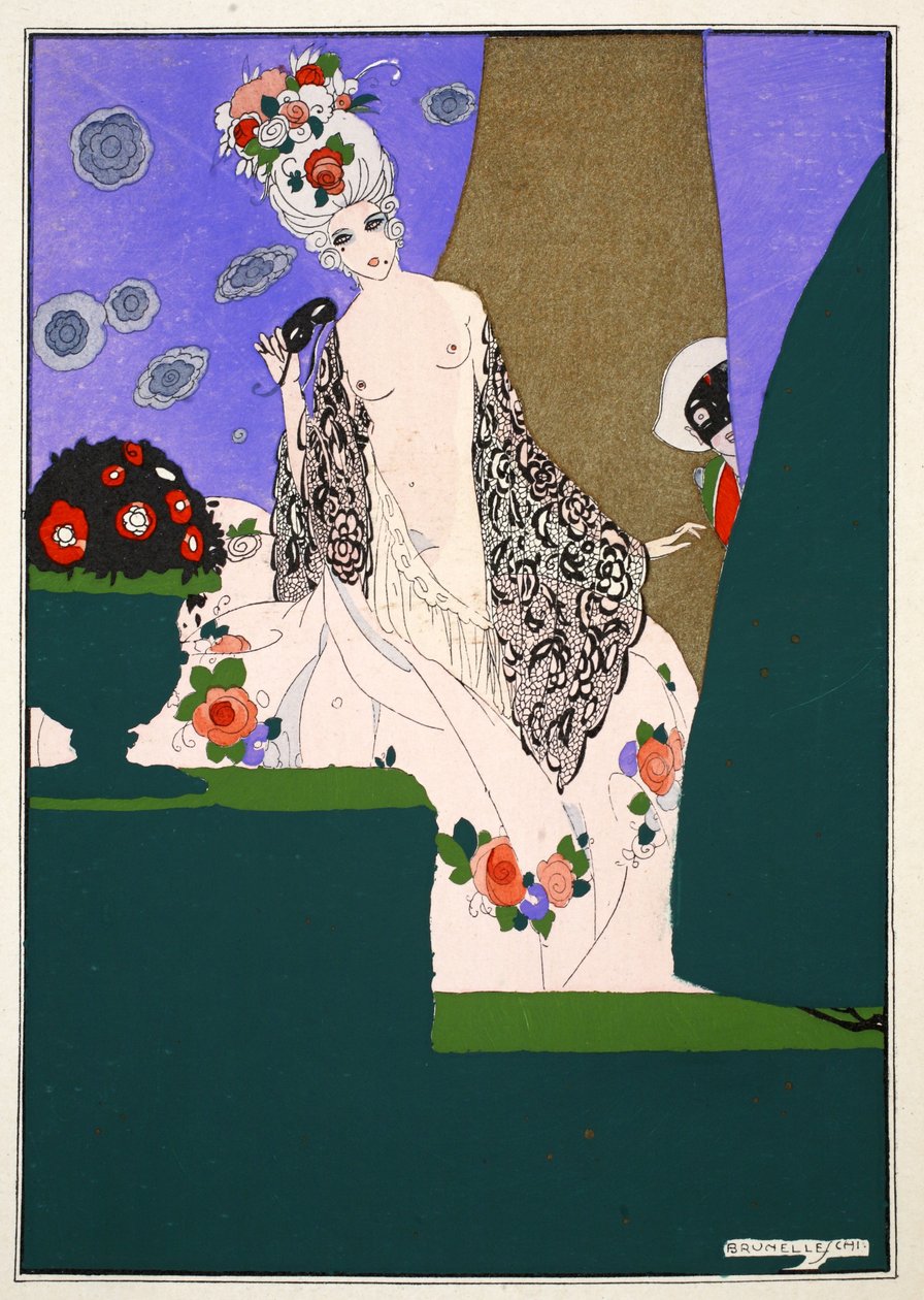 Den nyfikna harlekinen av Umberto Brunelleschi