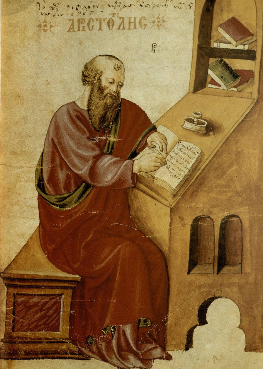 Aristoteles vid sitt skrivbord av Unbekannt Unbekannt