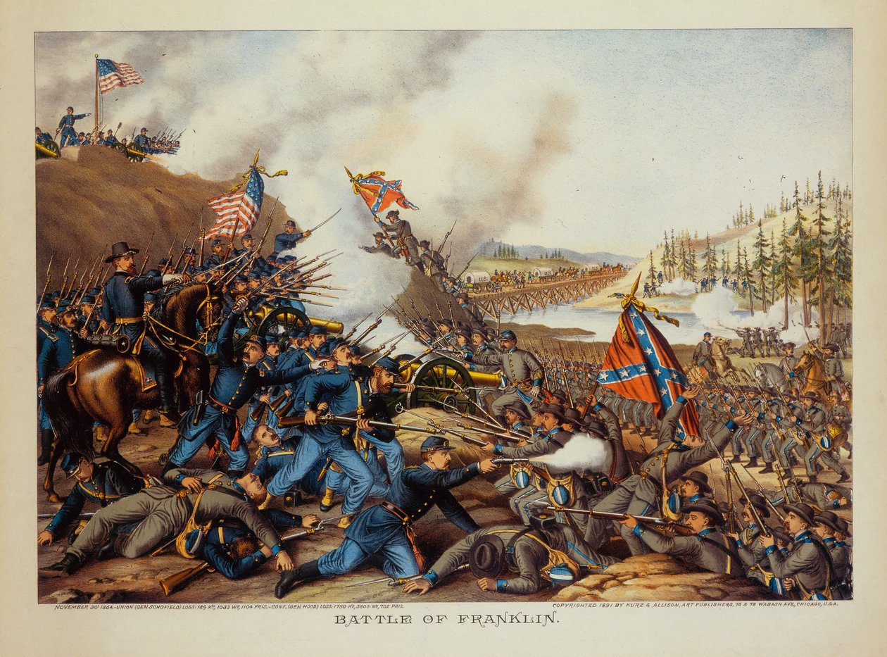 BATTLE OF FRANKLIN. av Unbekannt Unbekannt