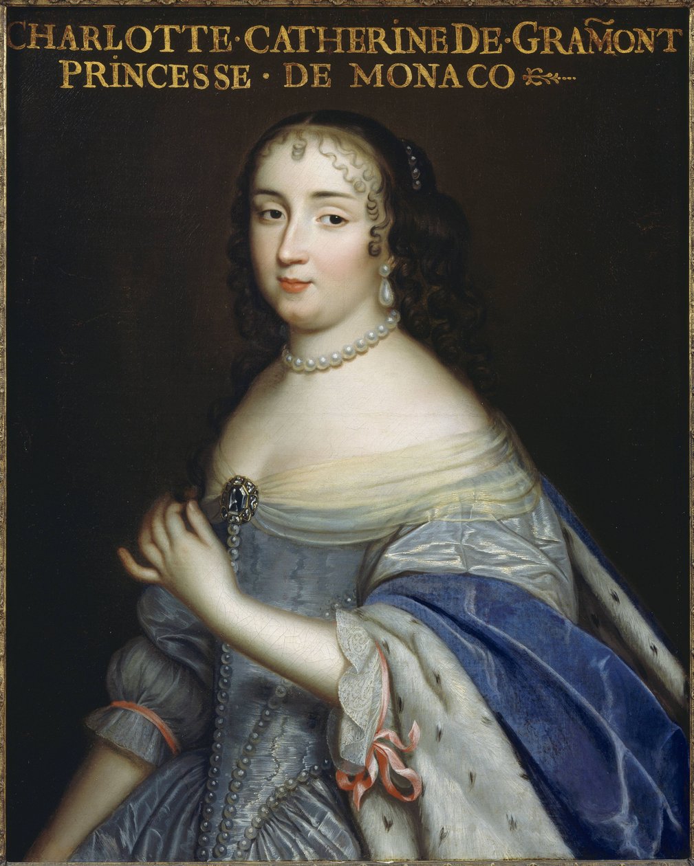 Catherine-Charlotte de Gramont (1638-1678), prinsessa av Monaco och hertiginna de Valentinois, och älskarinna till den franska kungen Louis XIV av Unbekannt Unbekannt