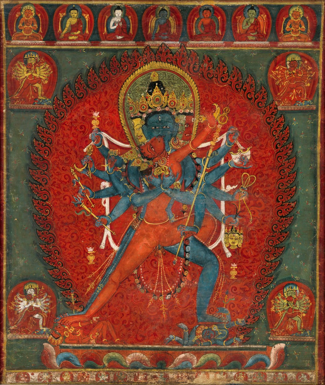 Chakrasanvara och Vajravarahi av Unbekannt Unbekannt