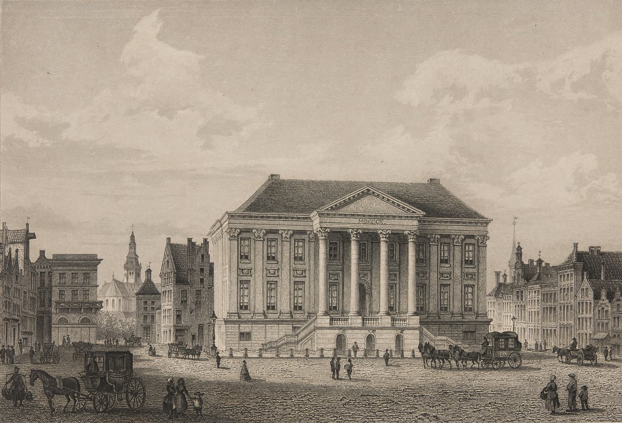 Grote Markt i Groningen 1858 av Unbekannt Unbekannt