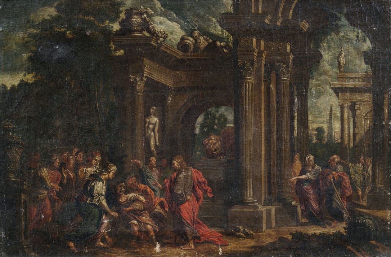 Die Auferweckung des Lazarus av Unbekannt Unbekannt