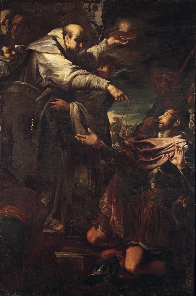 Die Bekehrung des Herzogs Wilhelm von Aquitanien durch den heiligen Bernhard von Clairvaux av Unbekannt Unbekannt