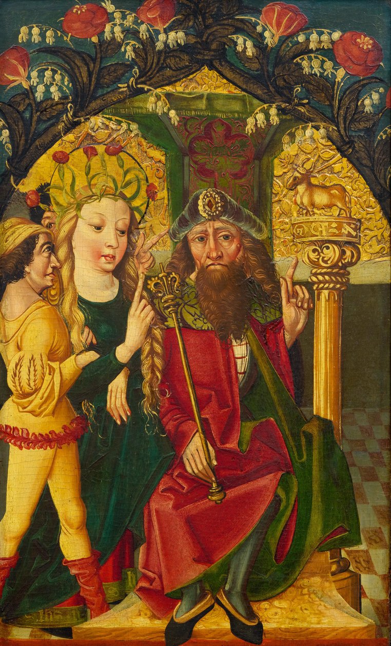 Saint Agnes av Rom vägrar att dyrka idoler av Unbekannt Unbekannt
