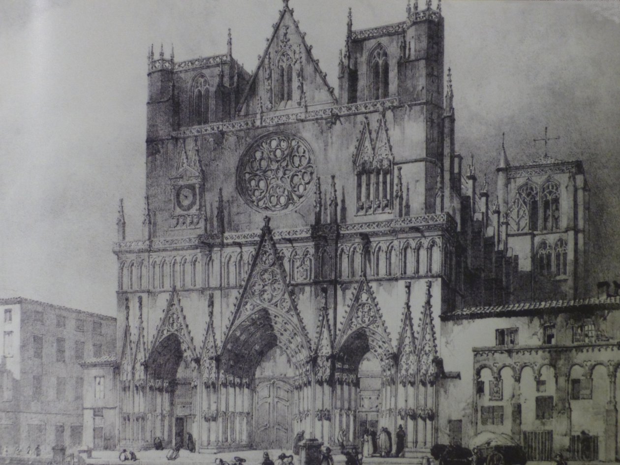 Fasaden till katedralen Saint-Jean i Lyon av Unbekannt Unbekannt