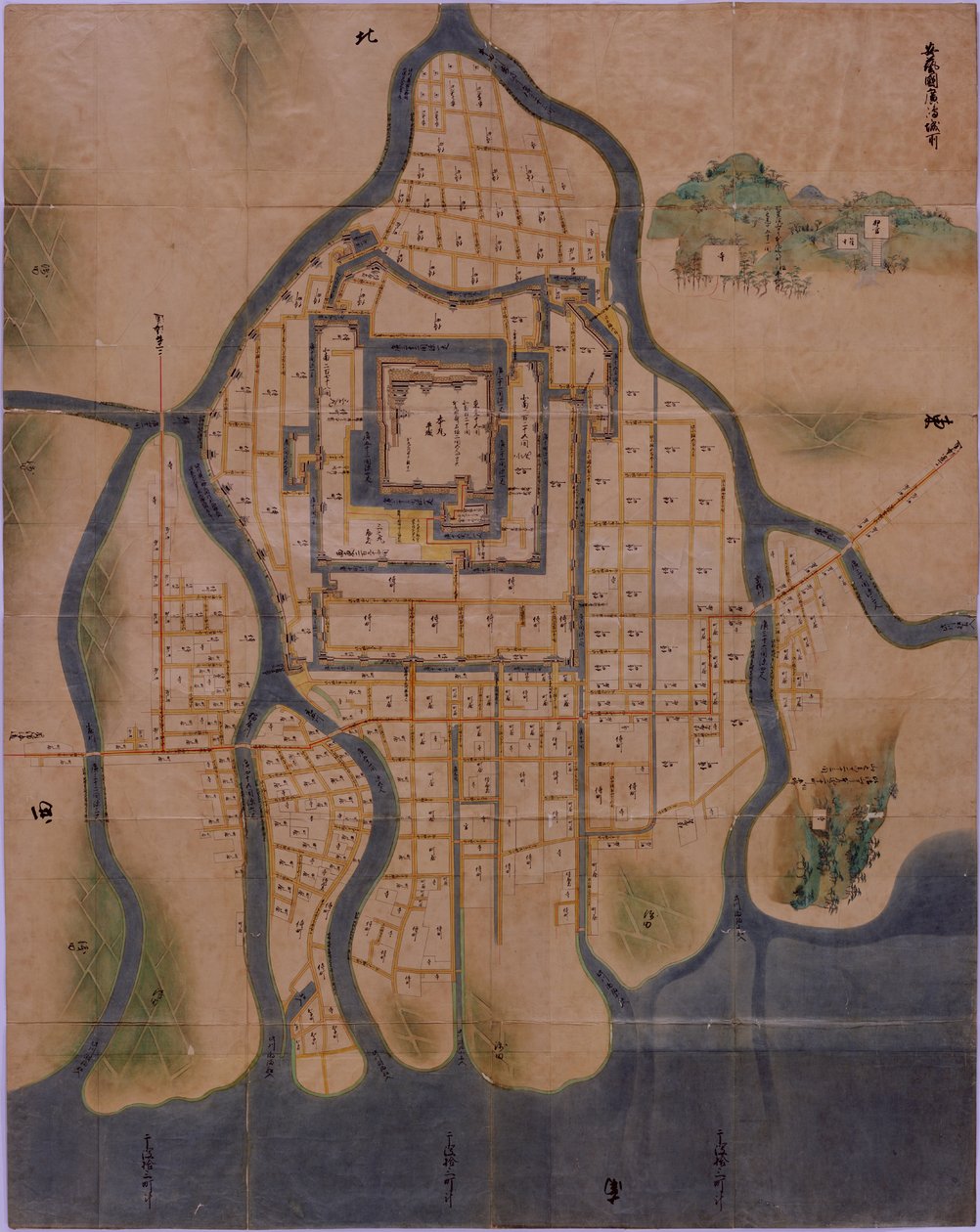 Hiroshimas slottsstad 1644 av Unbekannt Unbekannt