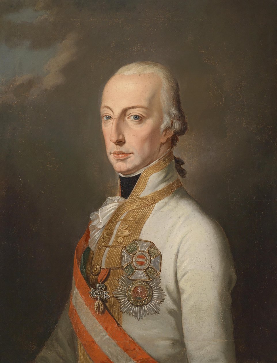 Kaiser Franz I. von Österreich in Feldmarschallsuniform, dekoriert mit den österreichischen Hausorden av Unbekannt Unbekannt