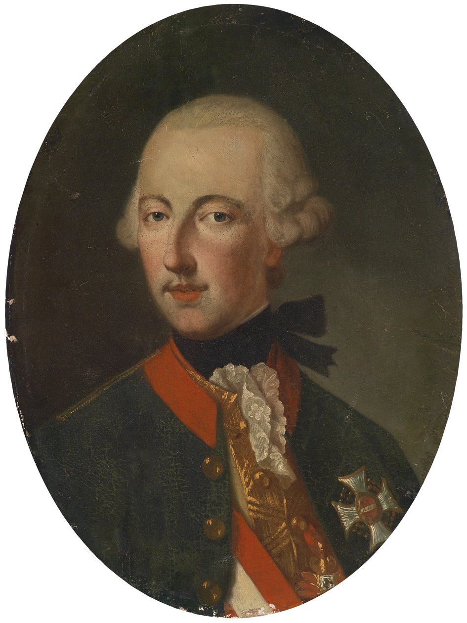 Kaiser Joseph II. in Uniform mit Ordensschmuck av Unbekannt Unbekannt