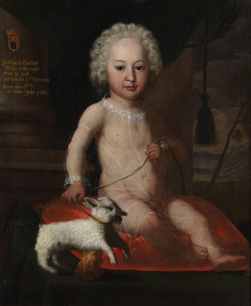 Barnporträtt av Ferdinand Christoph von Waldburg-Zeil (* 1719) av Unbekannt Unbekannt
