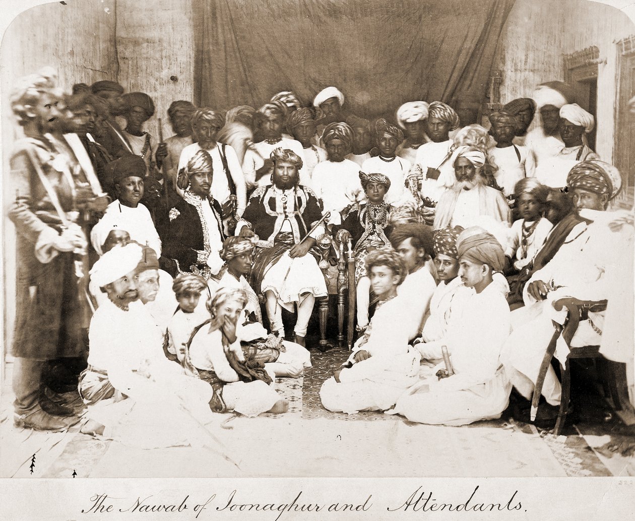 Mahabat Khan (1851-1882), Nawab av Junagarh, 1870-talet av Unbekannt Unbekannt