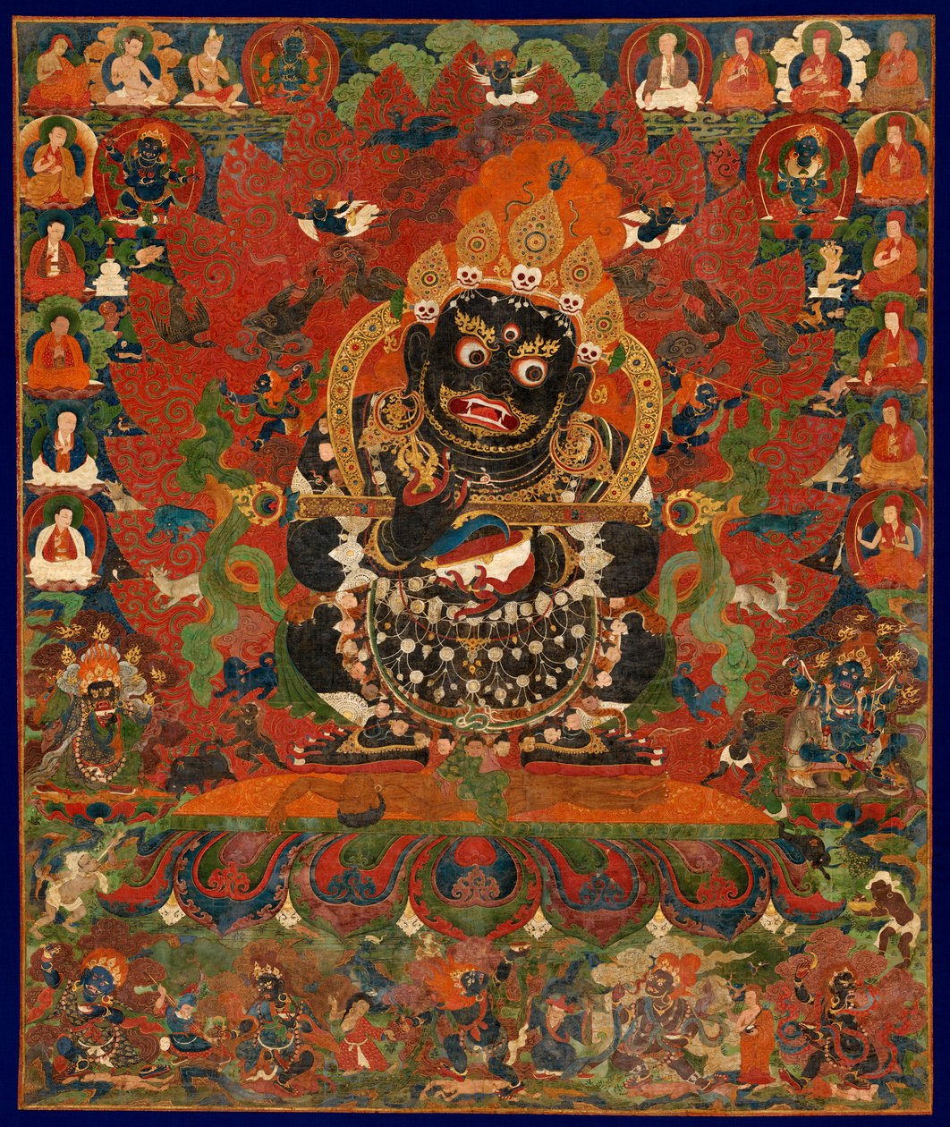 Mahakala, tältets beskyddare, centrala Tibet. av Unbekannt Unbekannt
