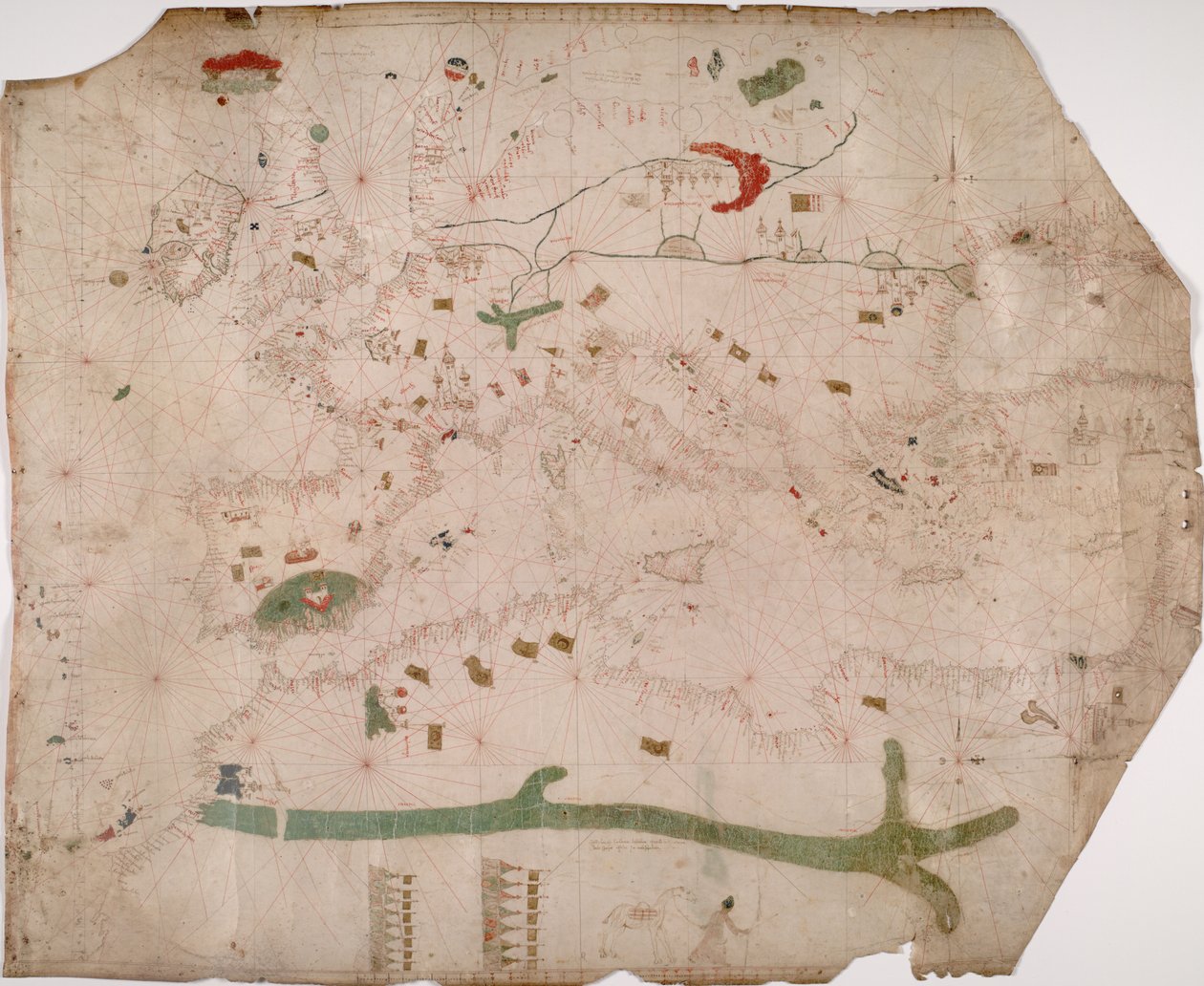 Nautical chart of the Mediterranean area, including Europe with British Isles and part of Scandinavia av Unbekannt Unbekannt