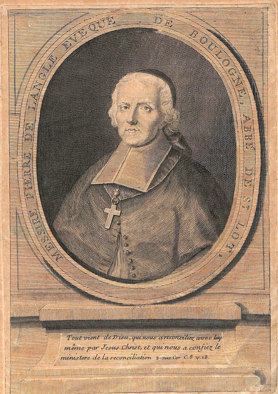 Porträtt av Monsignor Pierre de LANGLE av Unbekannt Unbekannt