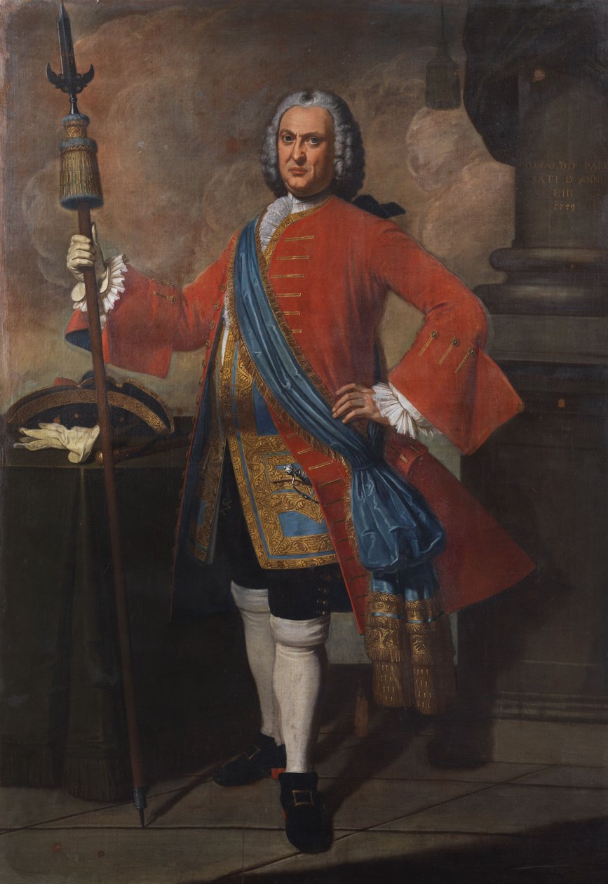 Portrait des Gardehauptmanns Osvaldo Parus av Unbekannt Unbekannt