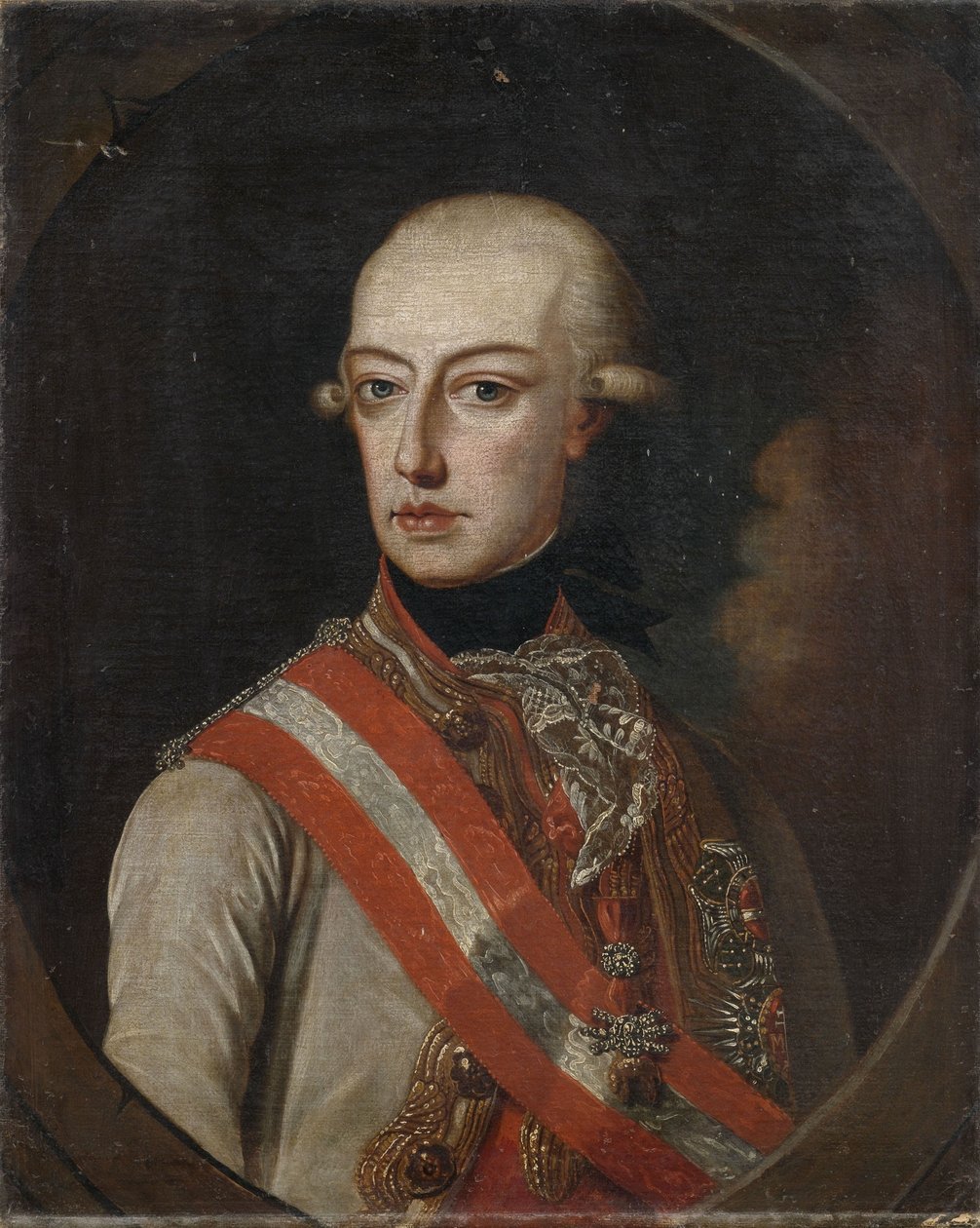 Portrait des Kaisers Joseph II. mit dem Orden vom Goldenen Vlies av Unbekannt Unbekannt