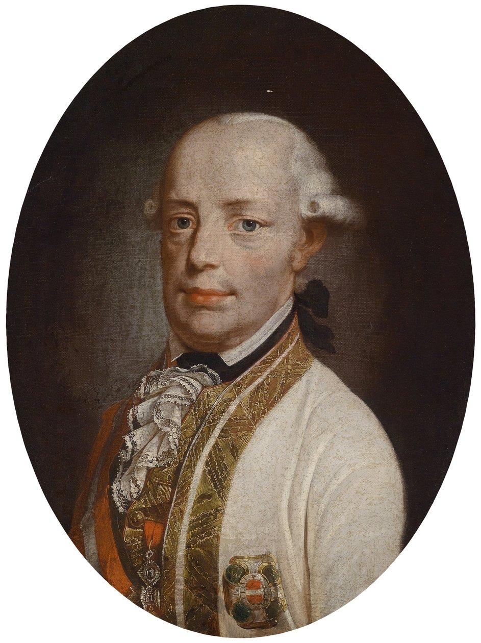 Portrait of Emperor Leopold II (1747-1792) av Unbekannt Unbekannt