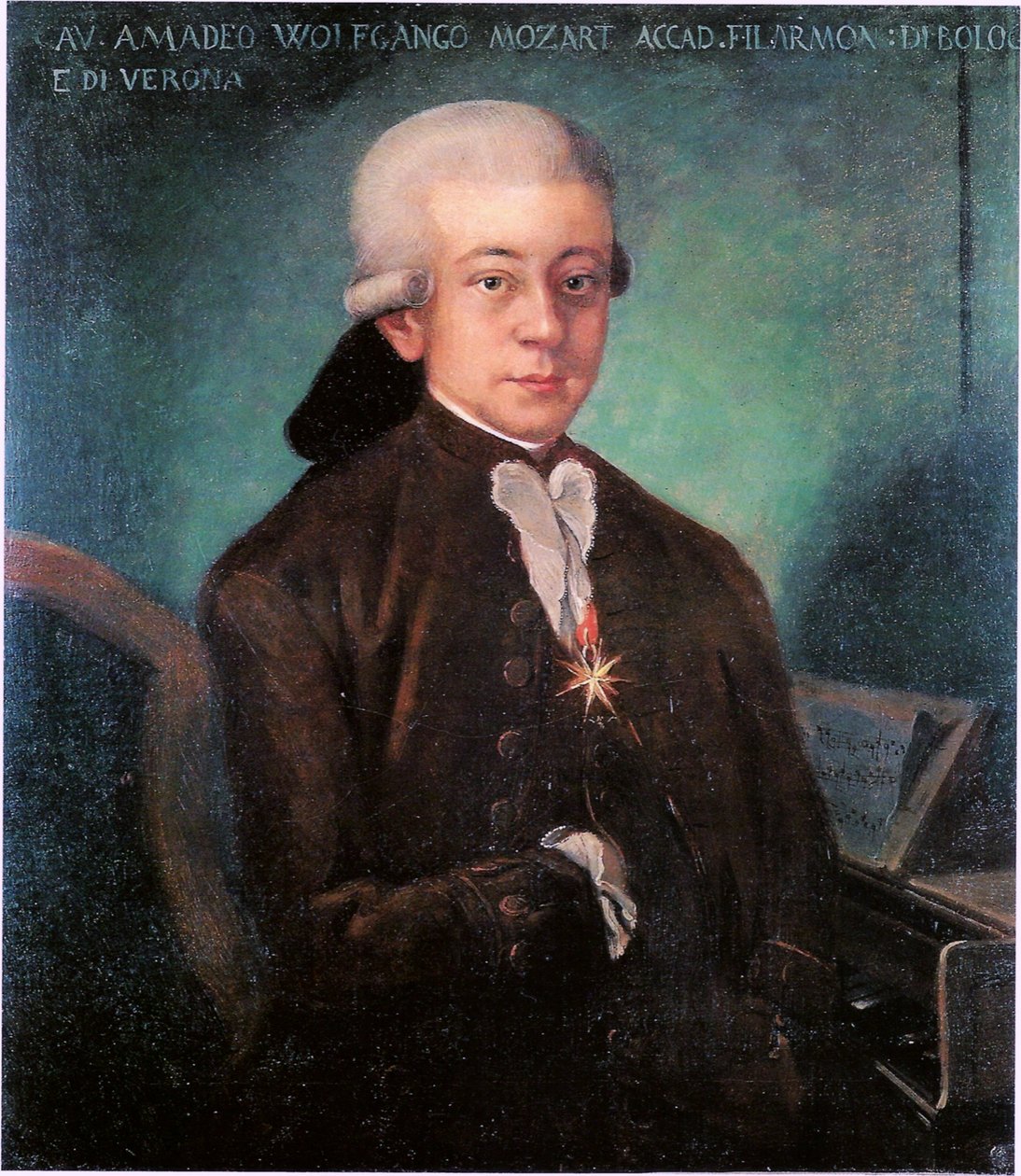 Porträtt av Mozart (1756-1791) av Unbekannt Unbekannt