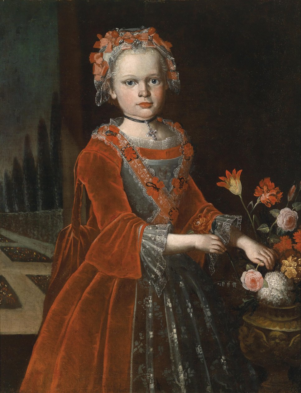 Portrait of a girl av Unbekannt Unbekannt