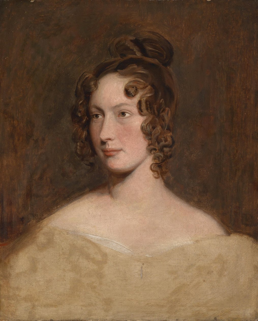 Portrait of a lady av Unbekannt Unbekannt