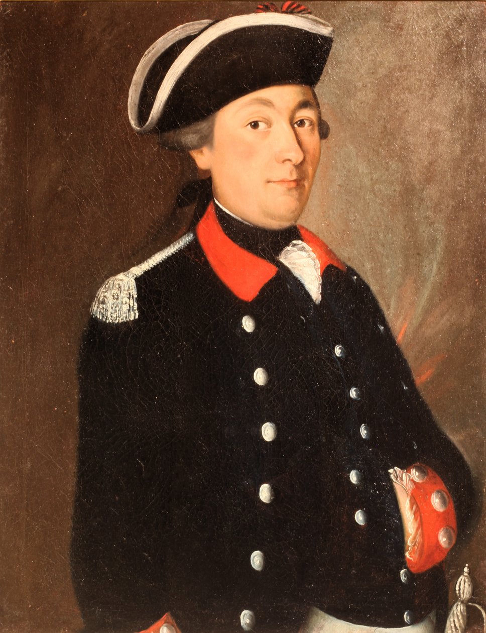 Porträtt av kapten Bontems i hans uniform av Bern -infanteriet av Unbekannt Unbekannt