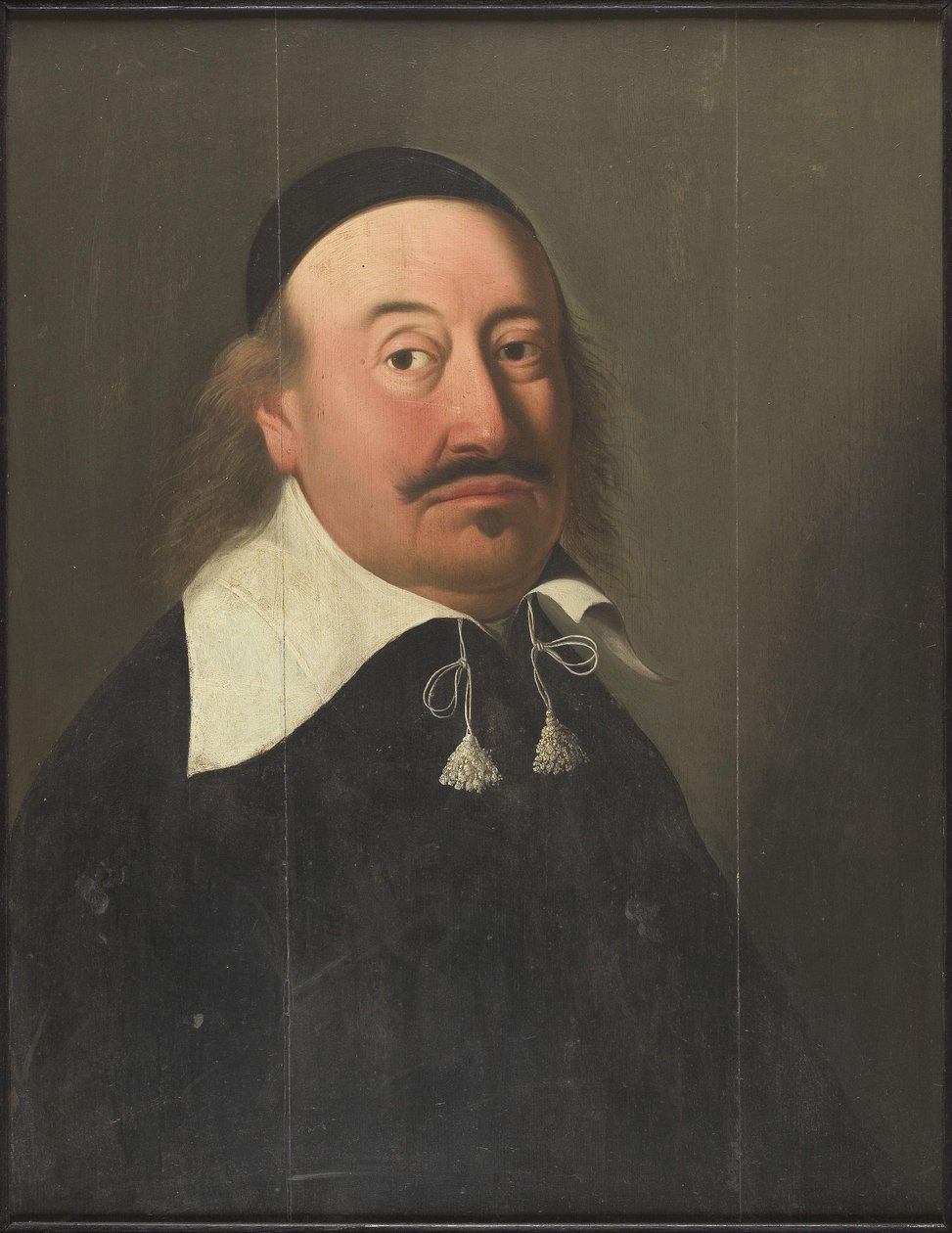 Professor Petrus Moll 1647-1669 olieverf op paneel av Unbekannt Unbekannt