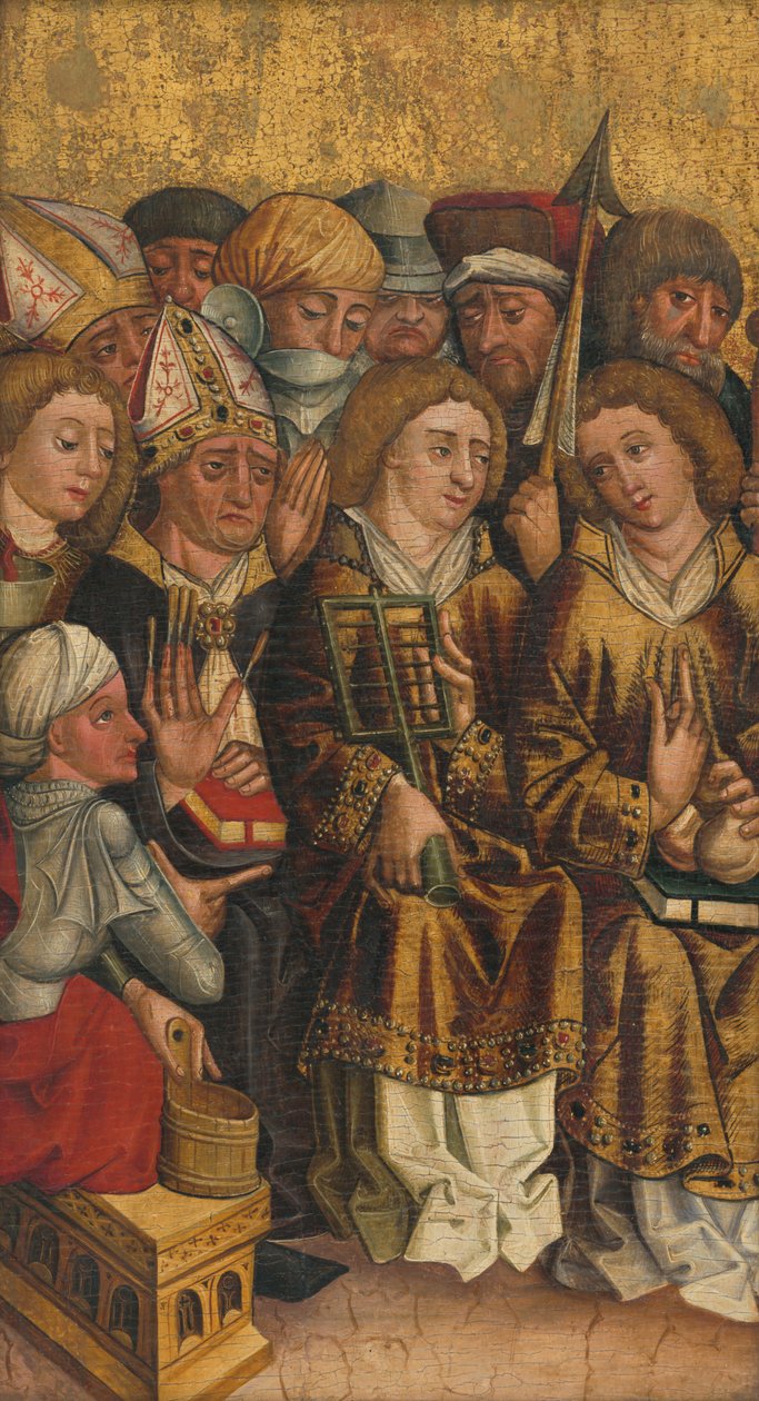 Sankt Egidius bland helgonen av Unbekannt Unbekannt