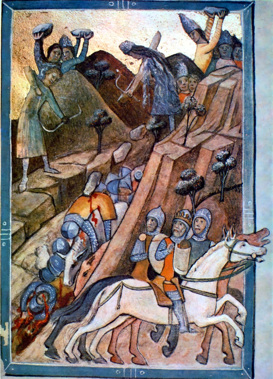 Slaget vid Posada i Chronicon Pictum s. 146 av Unbekannt Unbekannt