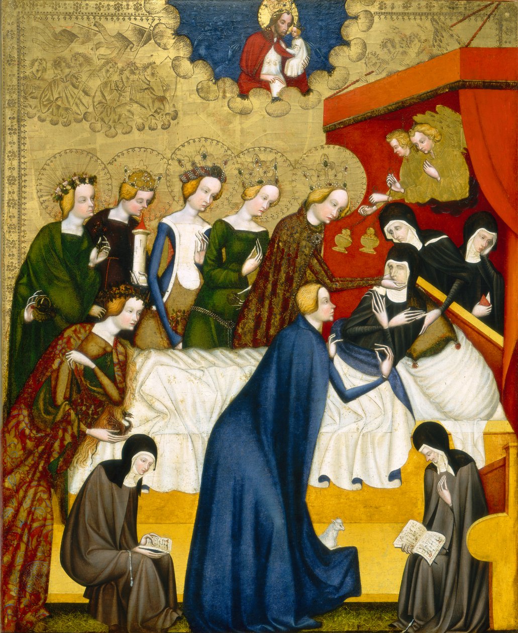 The Death of St. Clare av Unbekannt Unbekannt