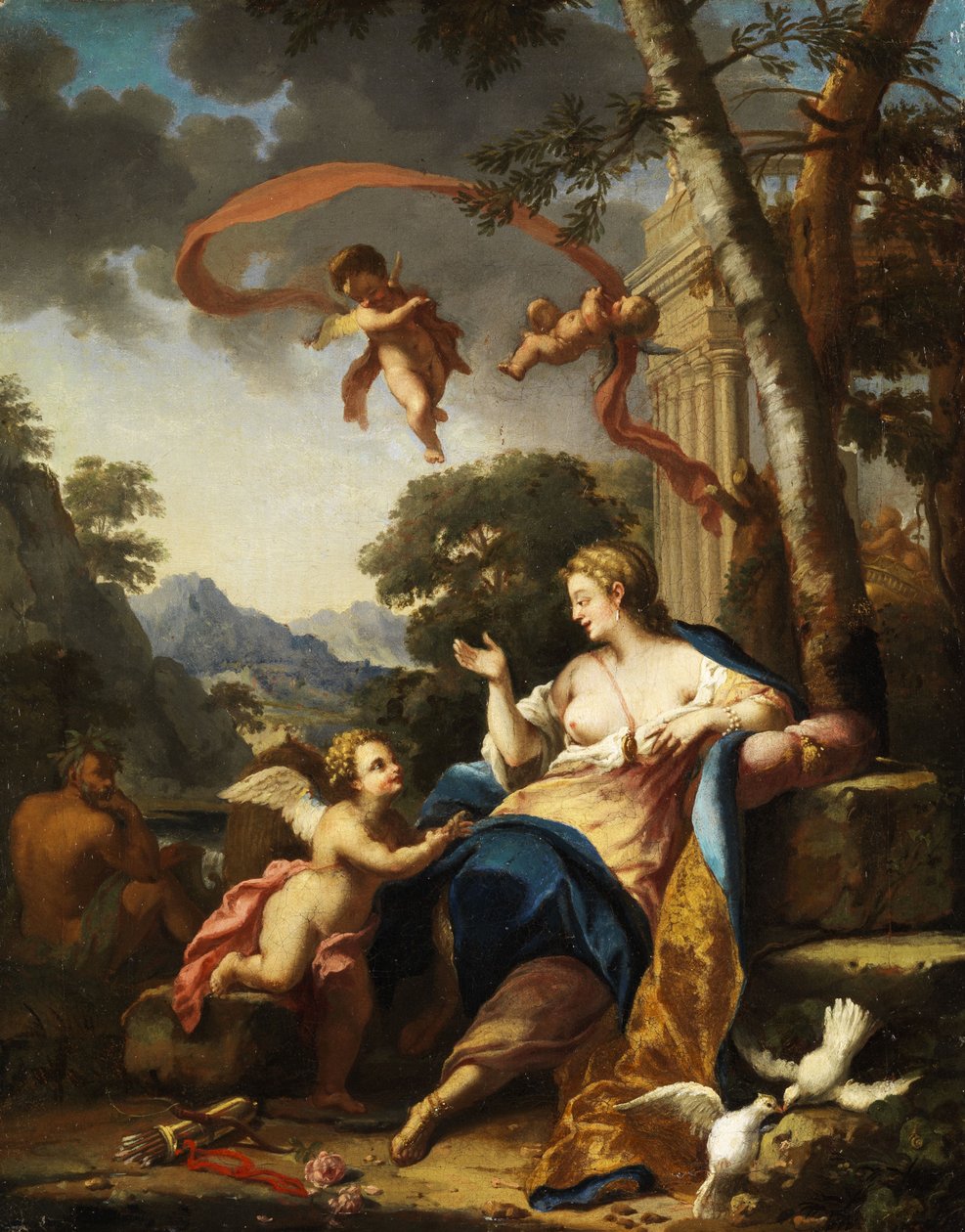 Venus och Amor av Unbekannt Unbekannt