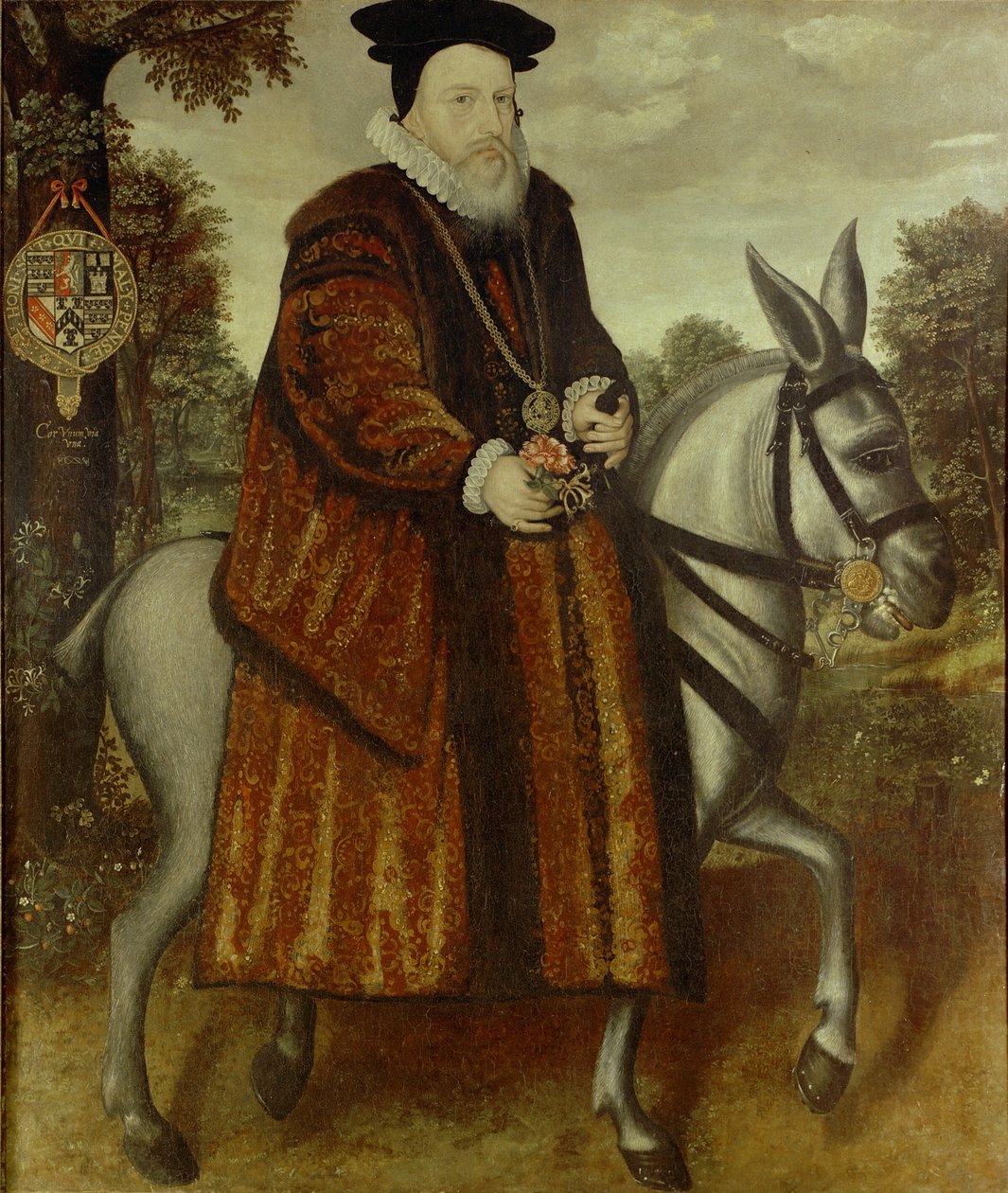 William Cecil, 1st Baron Burghley, Lord High Treasurer of England", Bodleian Library, Oxford. av Unbekannt Unbekannt