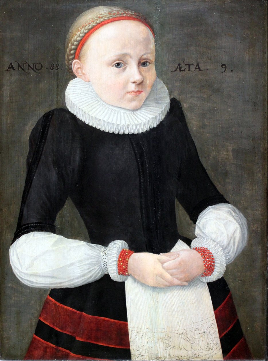 Portrait of Maria Jacobina Völker av Unbekannt Unbekannt
