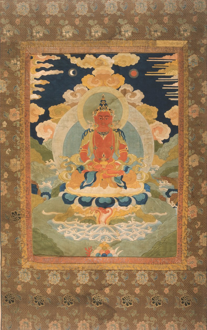 Konstnär, tillverkare okänd, kinesisk - Amitayus, Bodhisattva of Limitless Life av Unbekannt Unbekannt