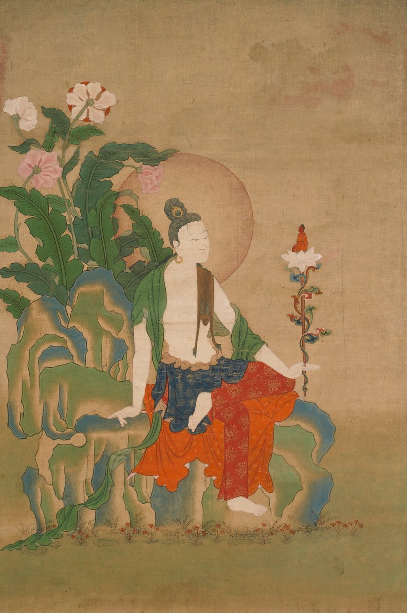 Avalokiteshvara, en av de åtta stora Bodhisattvasna av Unbekannt Unbekannt