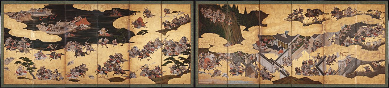 Stridscener från Tale of Heike (Heike Monogatari) av Unbekannt Unbekannt