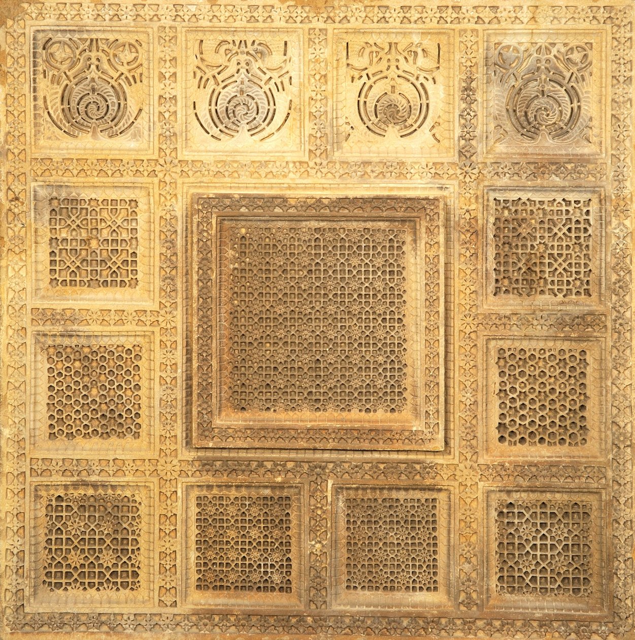 Carved Sandstone Panel av Unbekannt Unbekannt