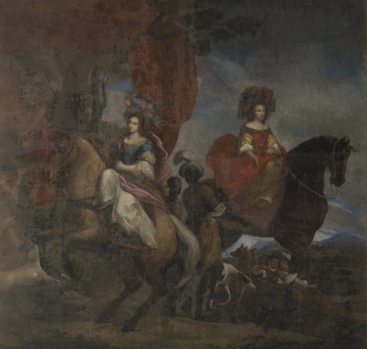 Claudia Margherita Scaglia di Verrua marquise del Maro och Ludovica Maria av Unbekannt Unbekannt