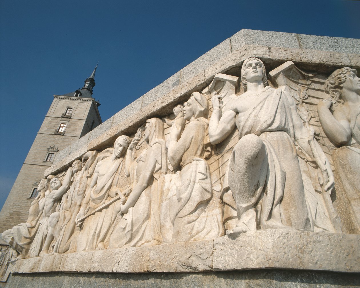 Detalj av monumentet till seger av Juan de Avalos (1911-2006) 1961 (foto) av Unbekannt Unbekannt