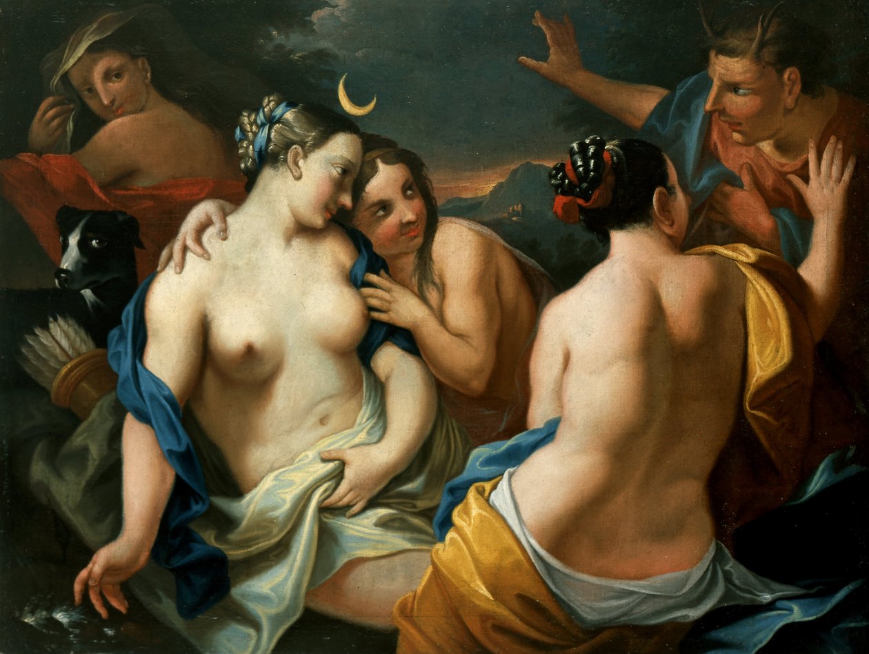 Diana och Actaeon av Unbekannt Unbekannt