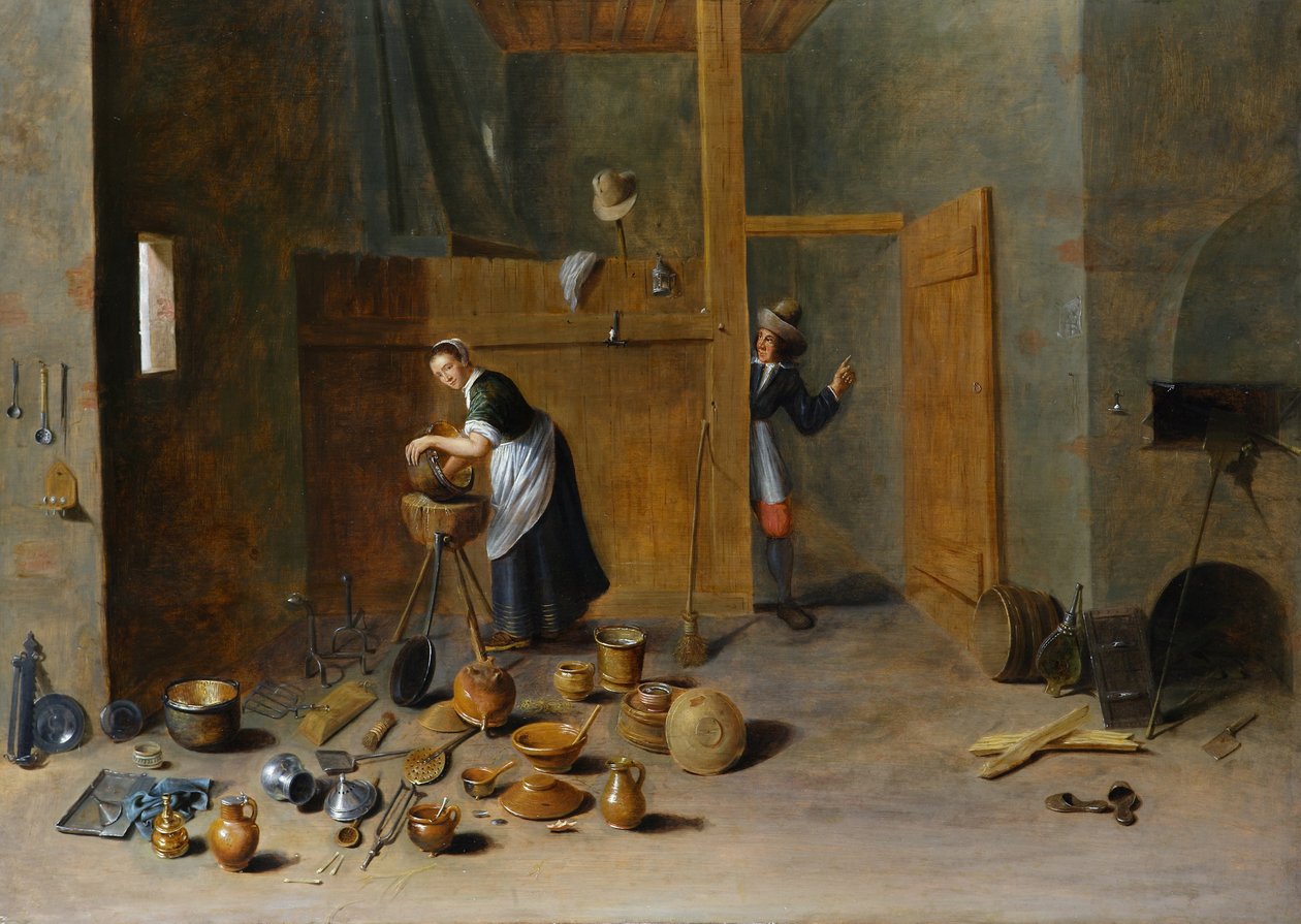 Holländska - Scullery Maid av Unbekannt Unbekannt