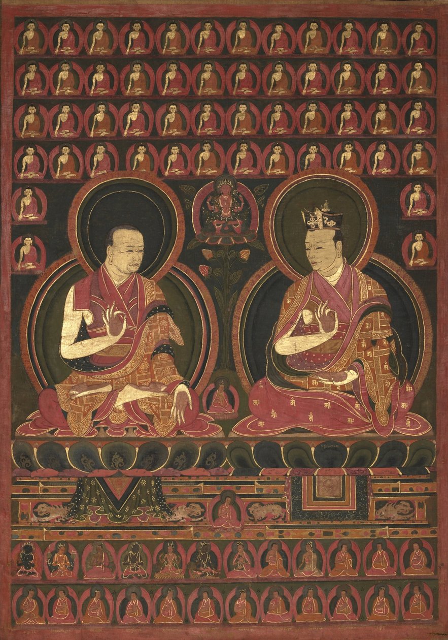 Åttonde Karmapa, Mikyo Dorje (1507-1554) och hans lärare den första Sangye Nyenpa av Unbekannt Unbekannt