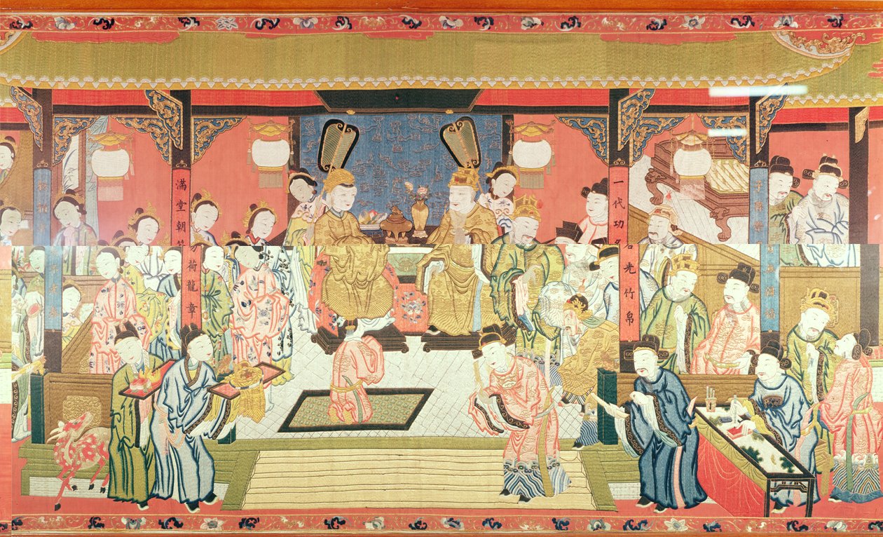 Broderad hängande 