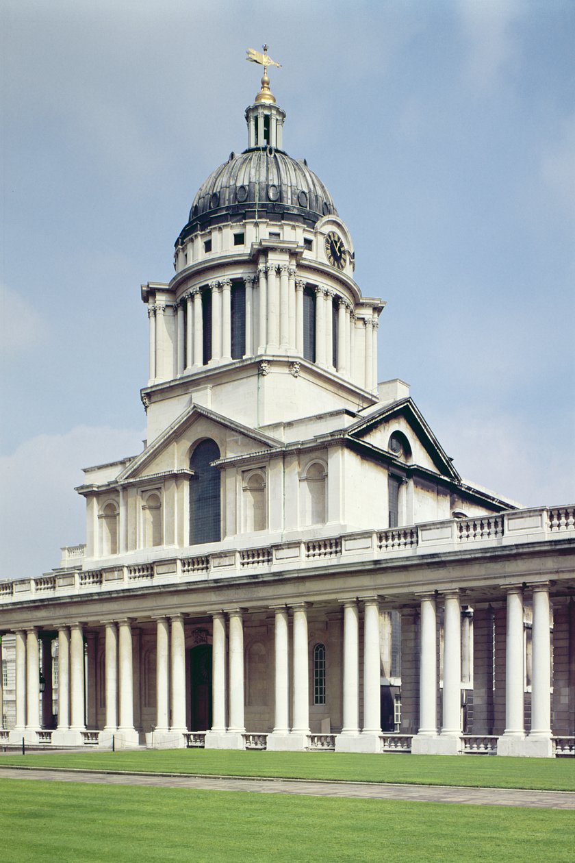 Exteriör av Painted Hall, Old Royal Naval College, Greenwich, London av Unbekannt Unbekannt