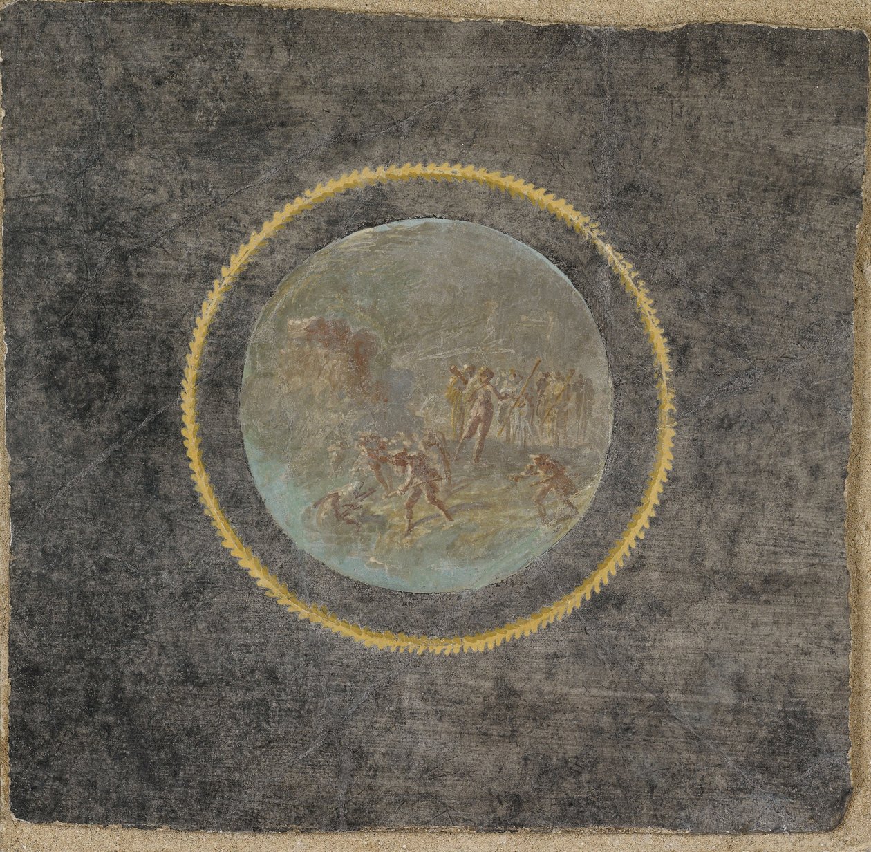 Freskfragment med Herakles och Hesione av Unbekannt Unbekannt