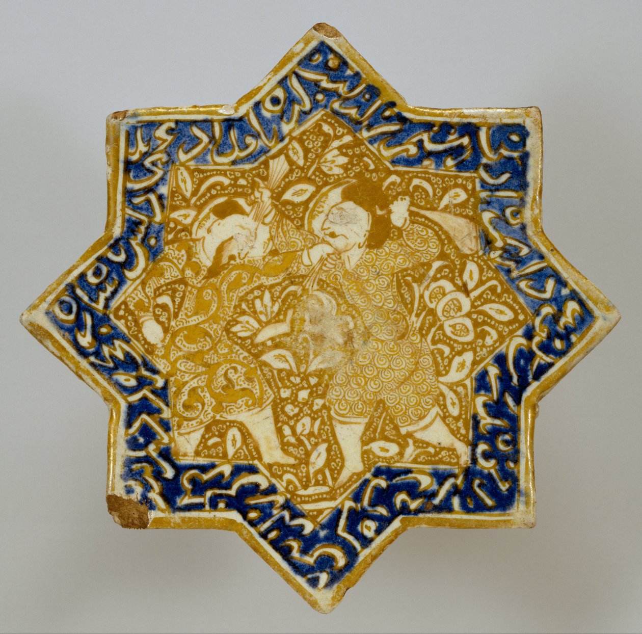 Iranska - Star Tile with Combat Scene av Unbekannt Unbekannt